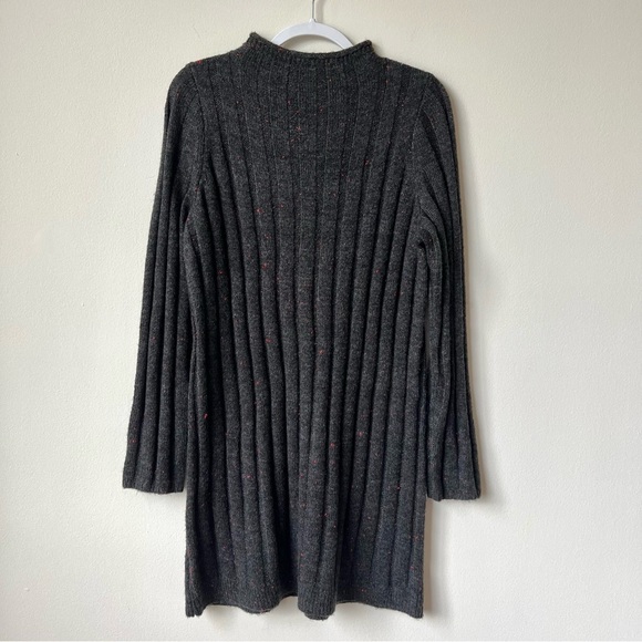 NWT Madewell Donegal Rolled Mockneck Wool Blend Speckled Knit Sweater Dress - Picture 5 of 9